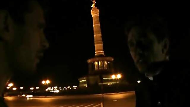 Public blowjob in Europe at night