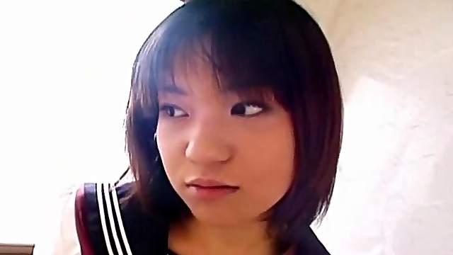 Pretty Japanese schoolgirl cumfaced uncensored